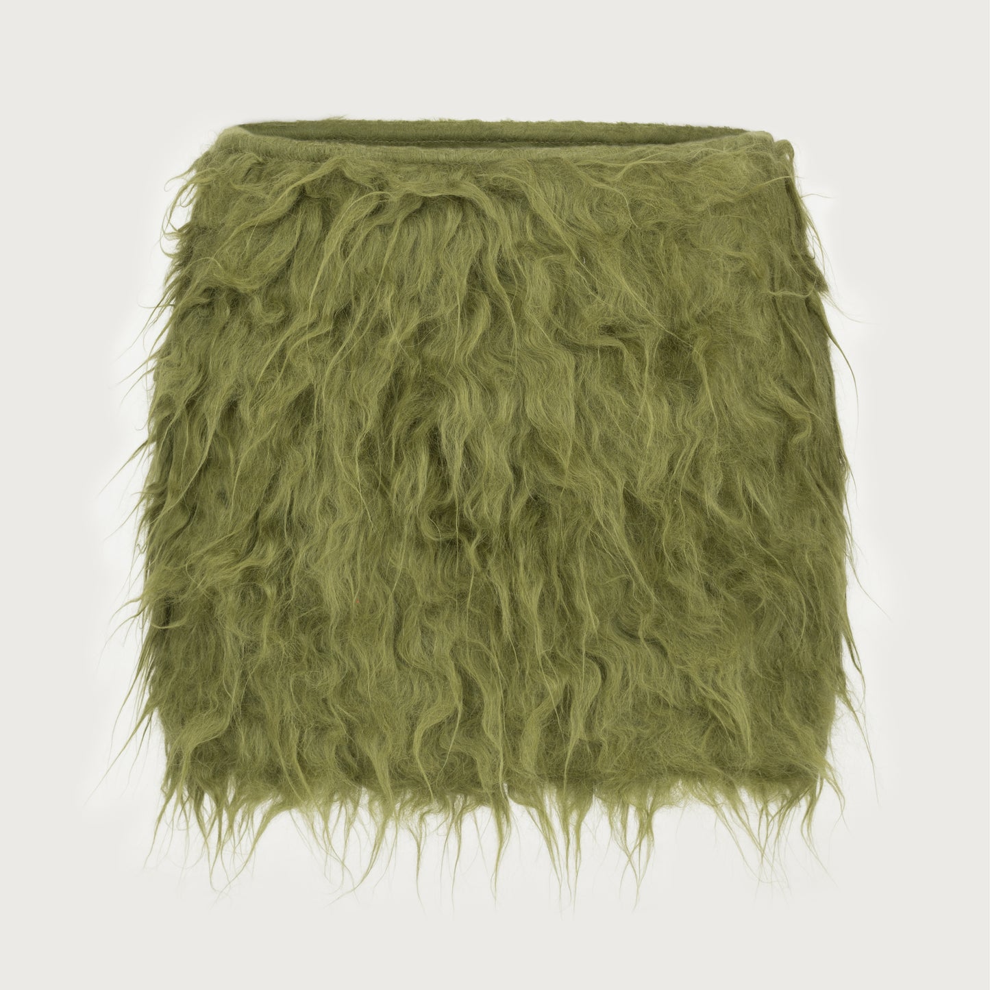 Grinch Fluffy mini Skirt