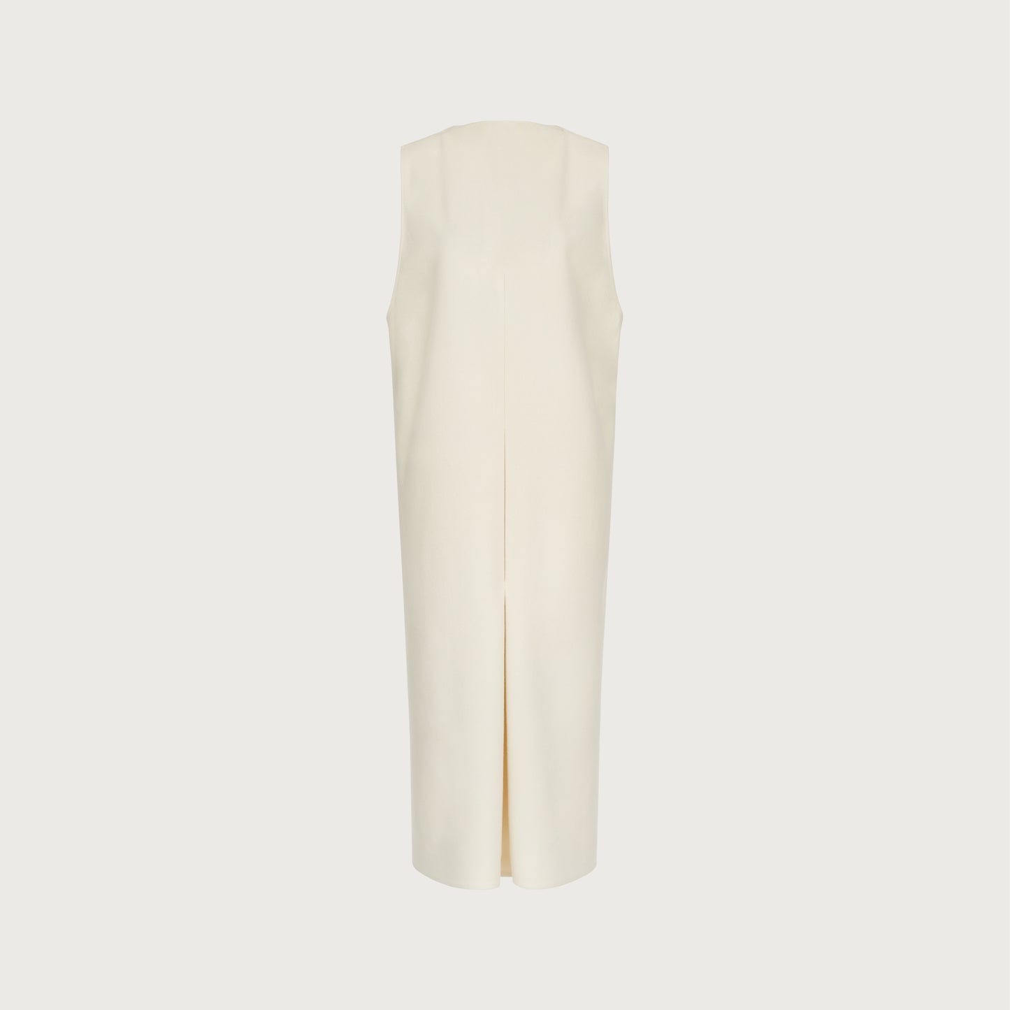 Long Woolen White Dress