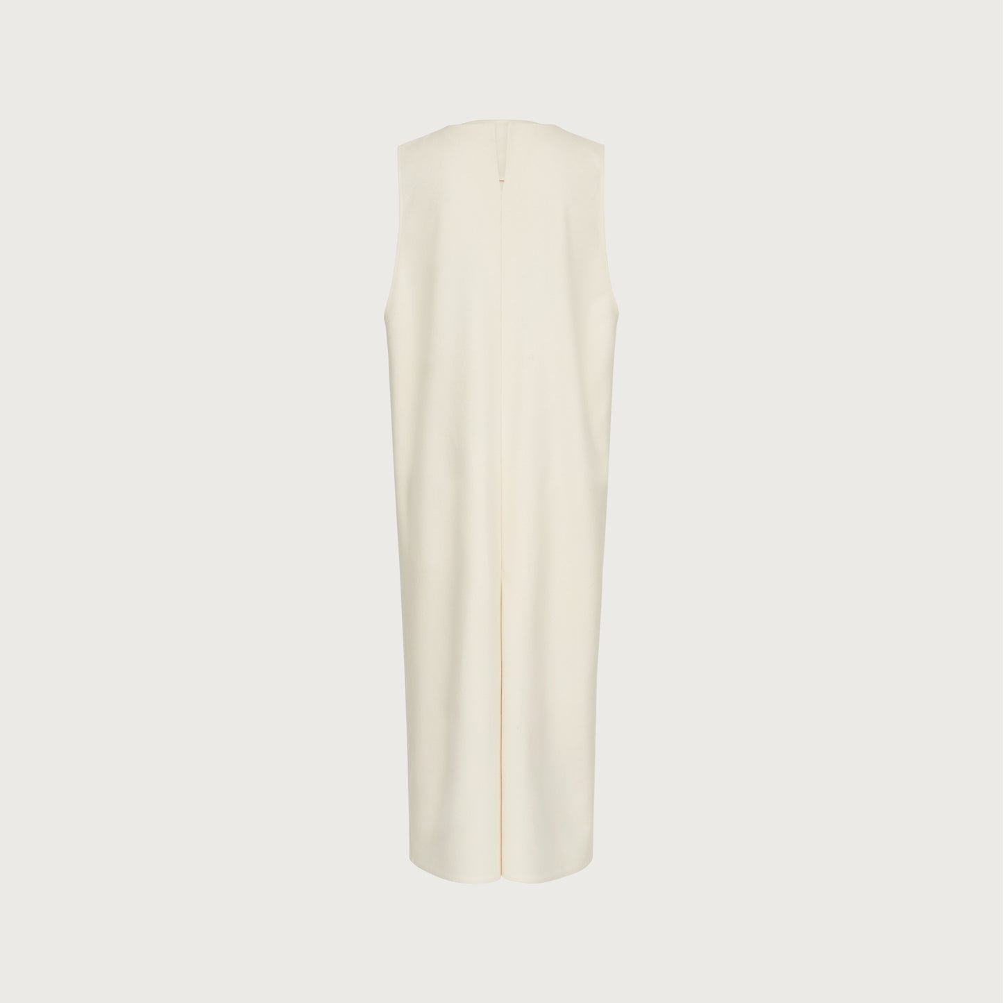 Long Woolen White Dress