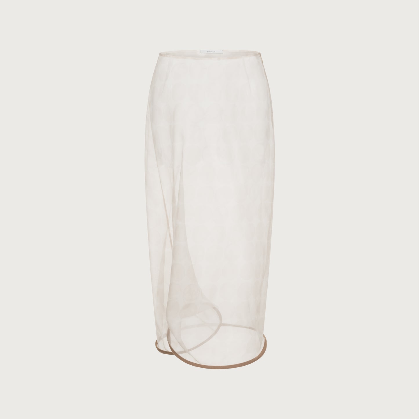 See-through twisted dotted Skirt