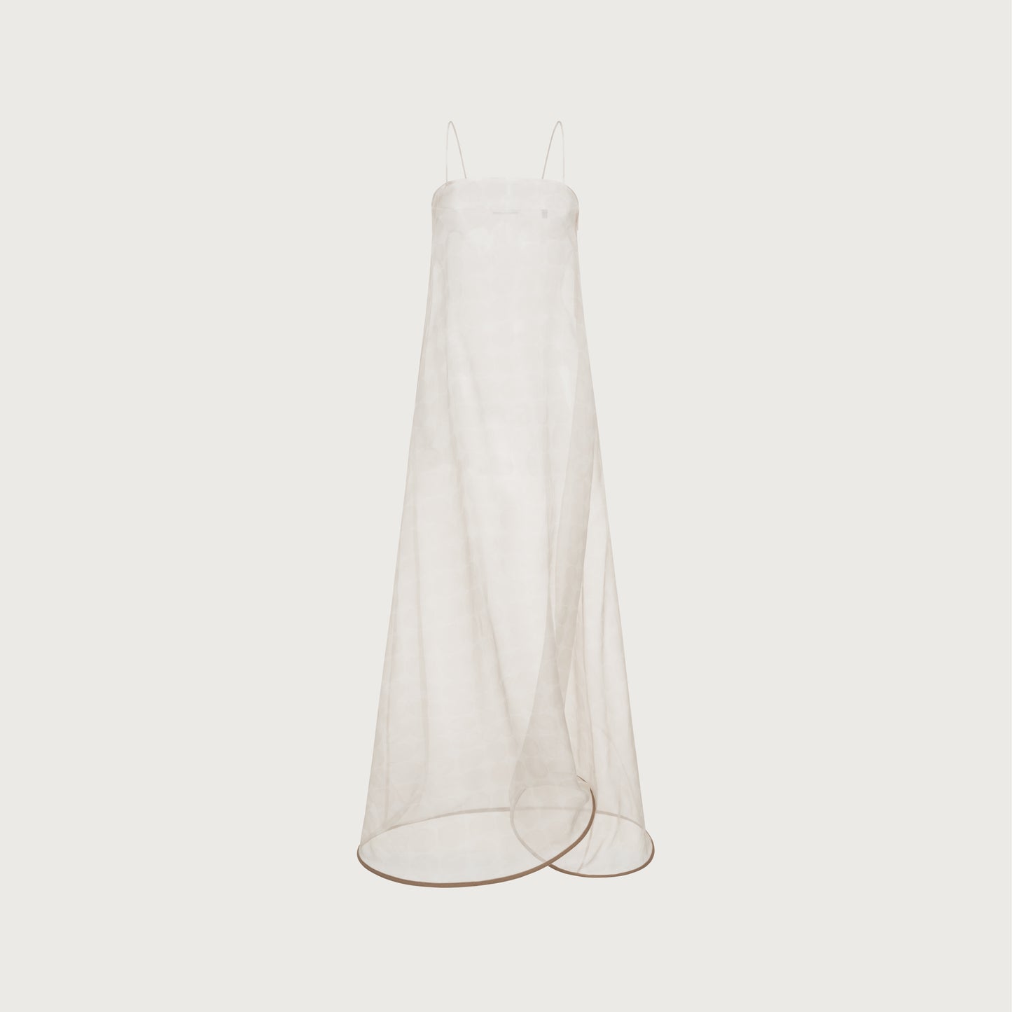 See-through twisted dotted Dress