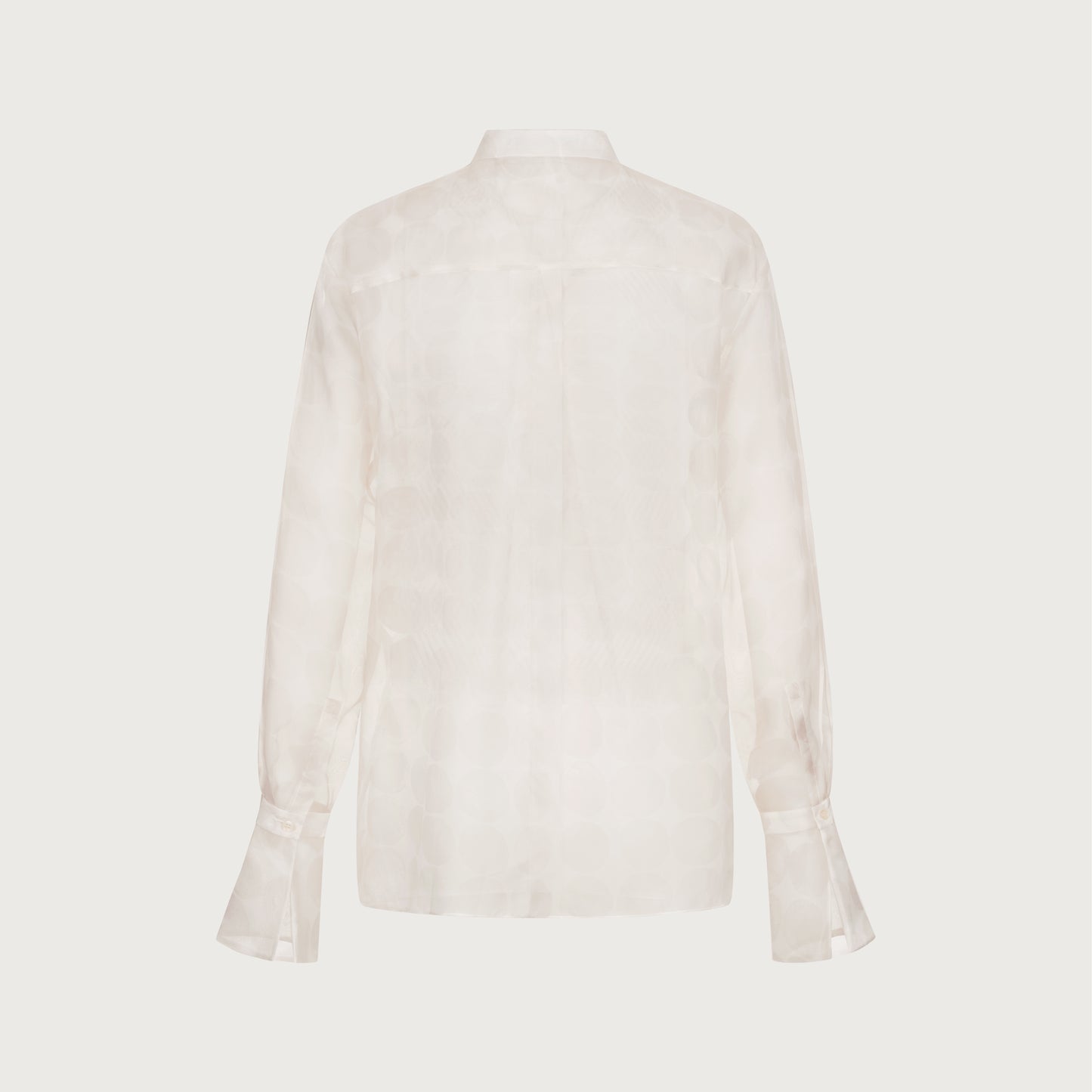 See-through embroidered dotted Shirt