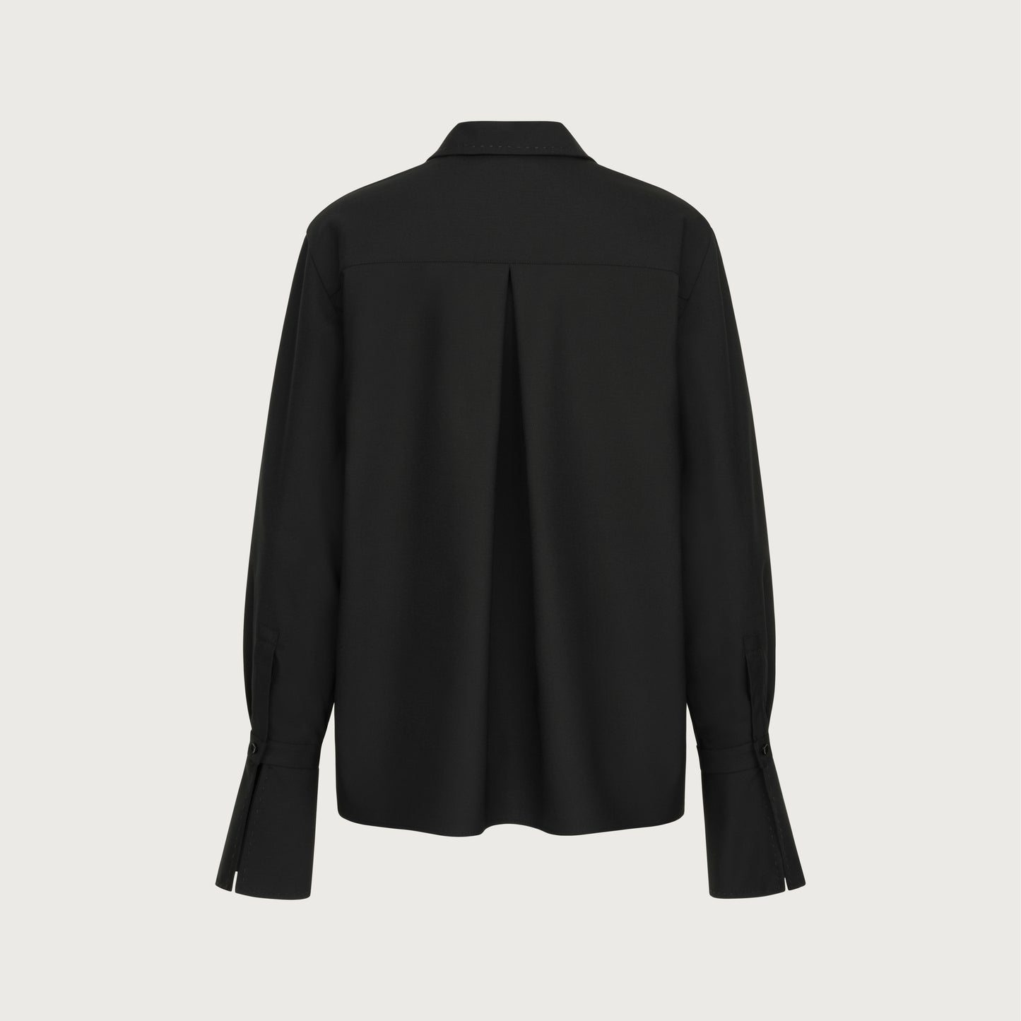 Black Shirt with handmade stitching