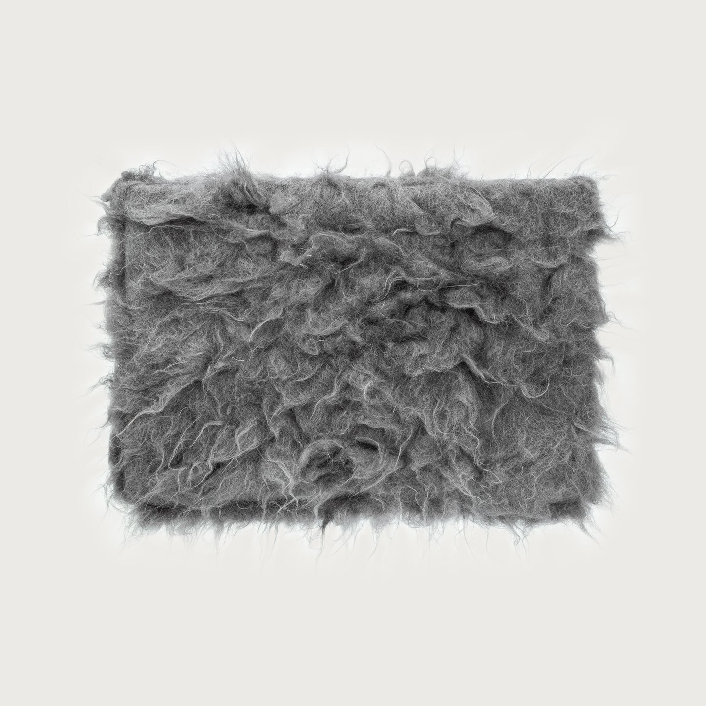 Fluffy Clutch in grey