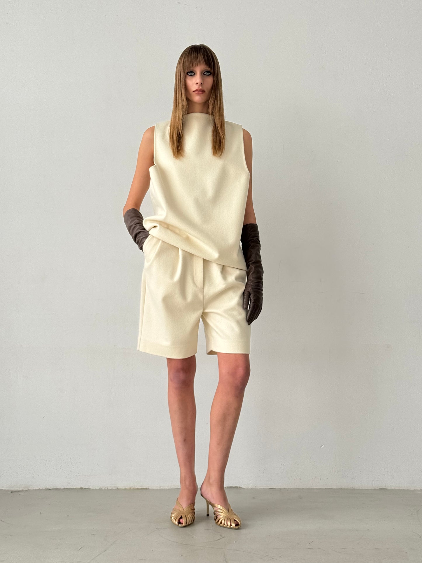 Woolen White T-Shirt