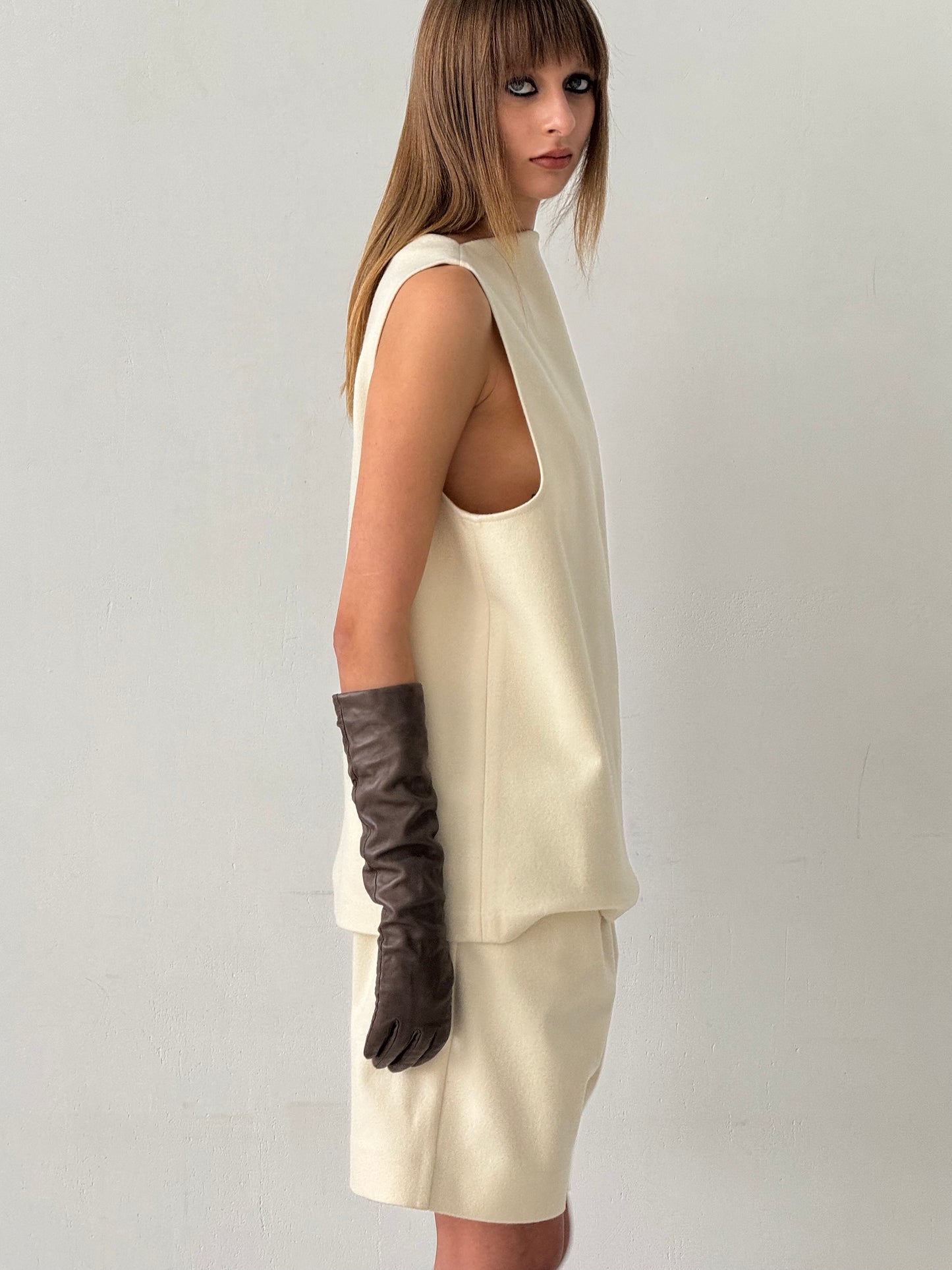 Woolen White T-Shirt