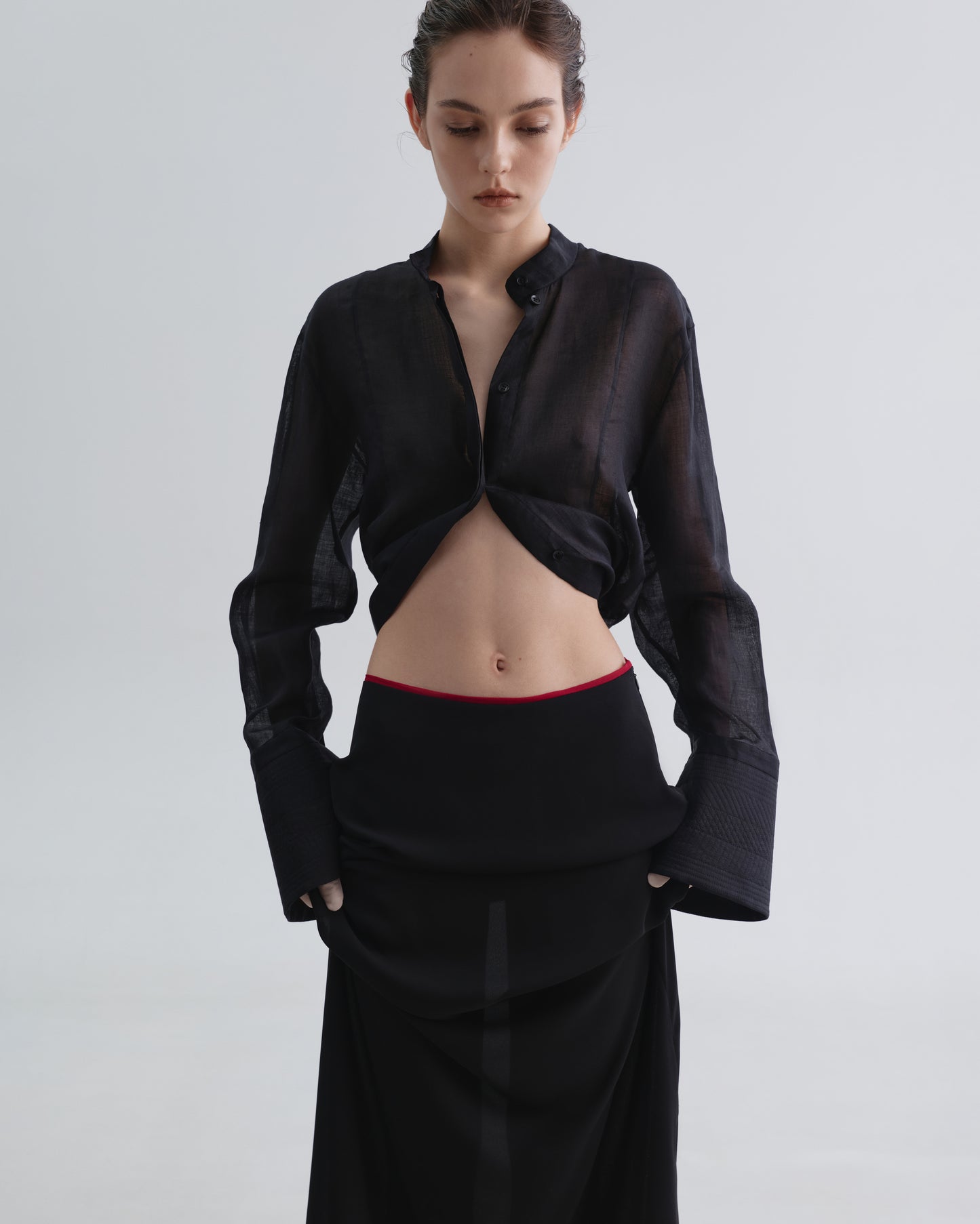 Hempy Shirt with Embroidered Cuffs