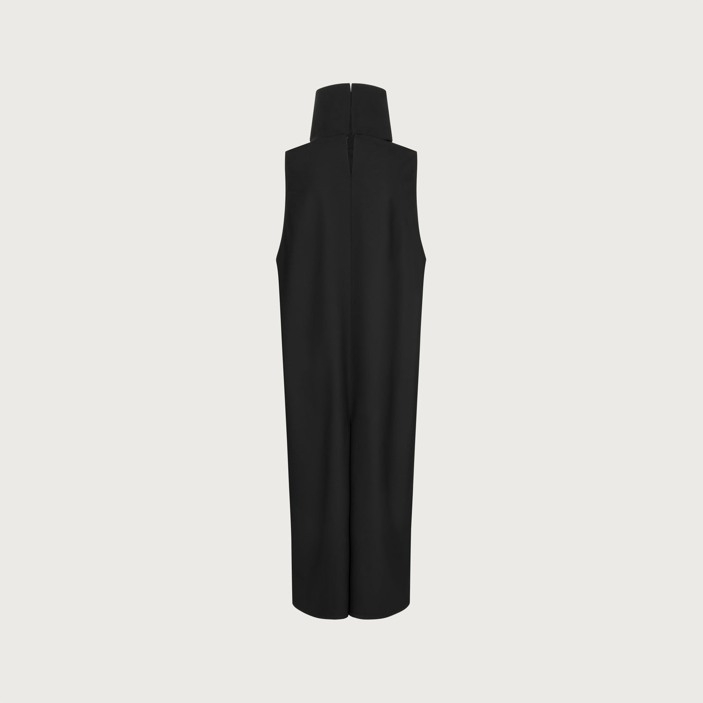 Black Dress with inverted front and back pleats