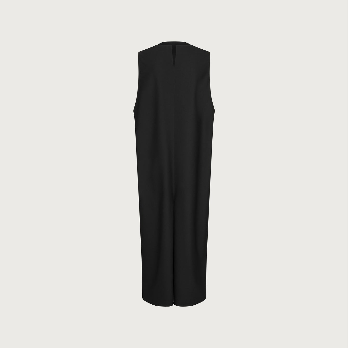Black Dress with inverted front and back pleats