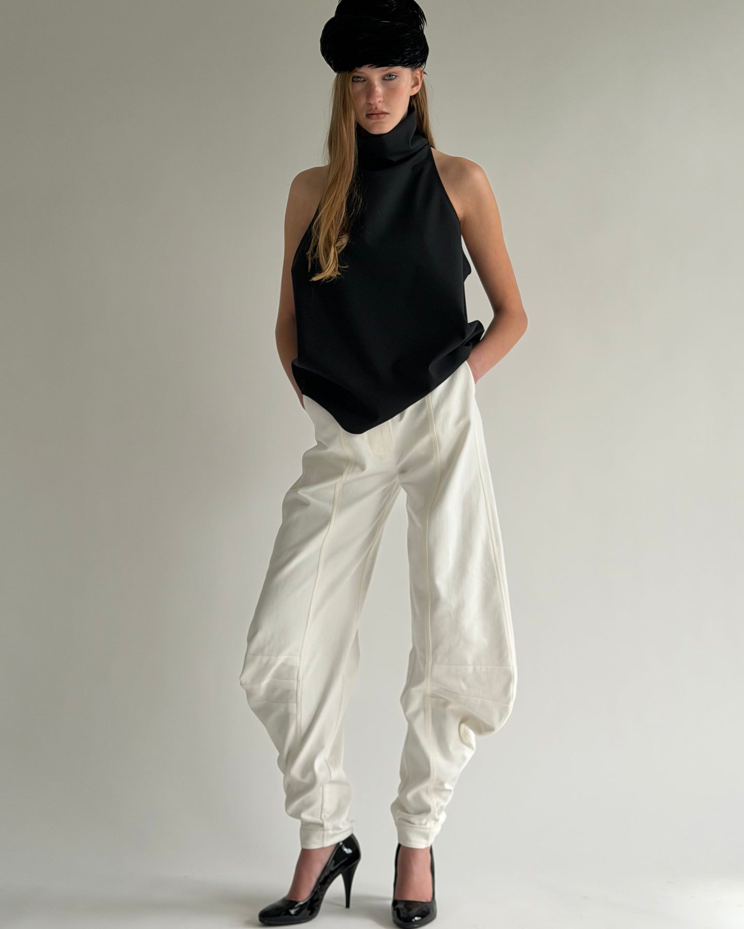 Demi-Lune Jeans in white