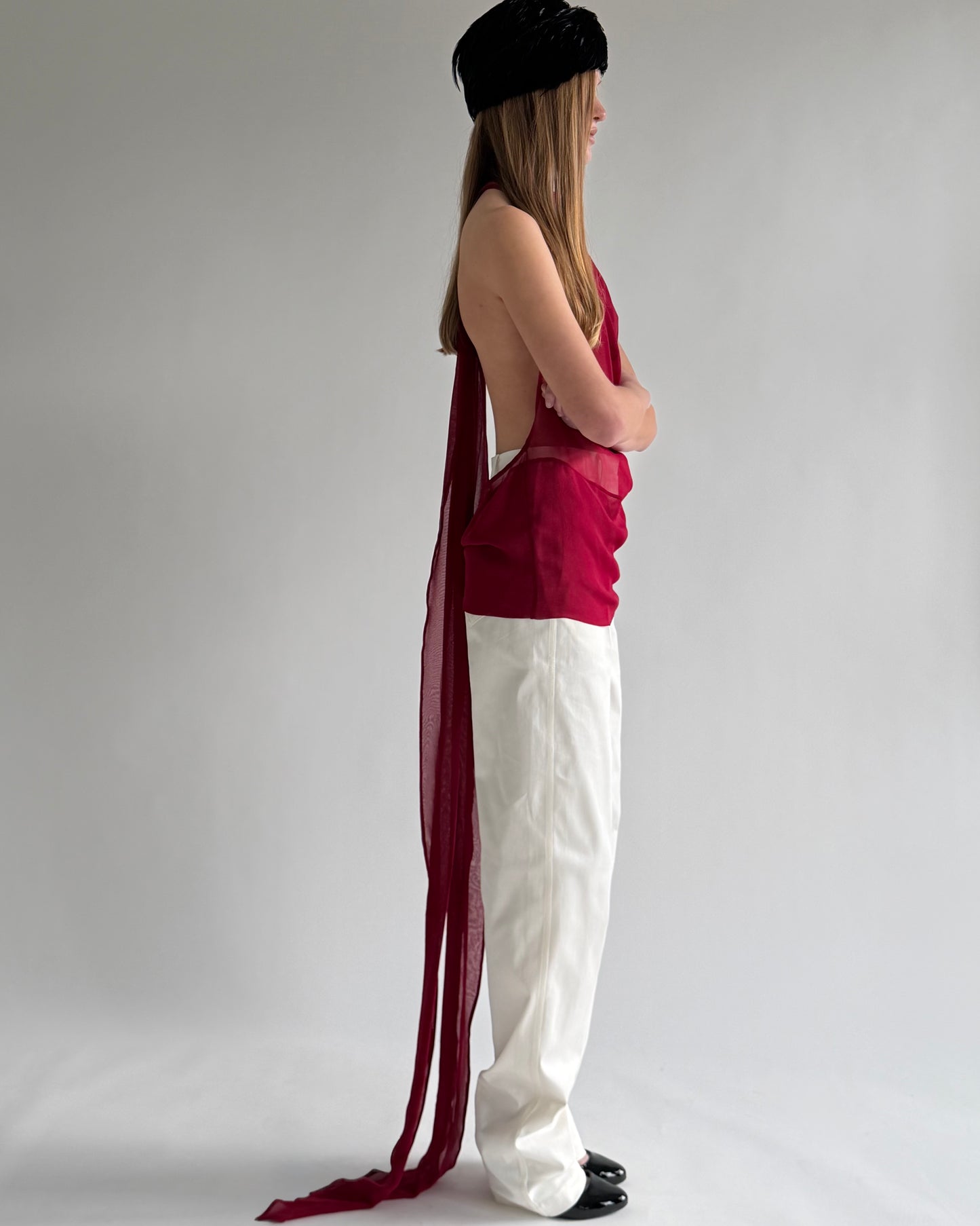 Classic Buttons Jeans in white